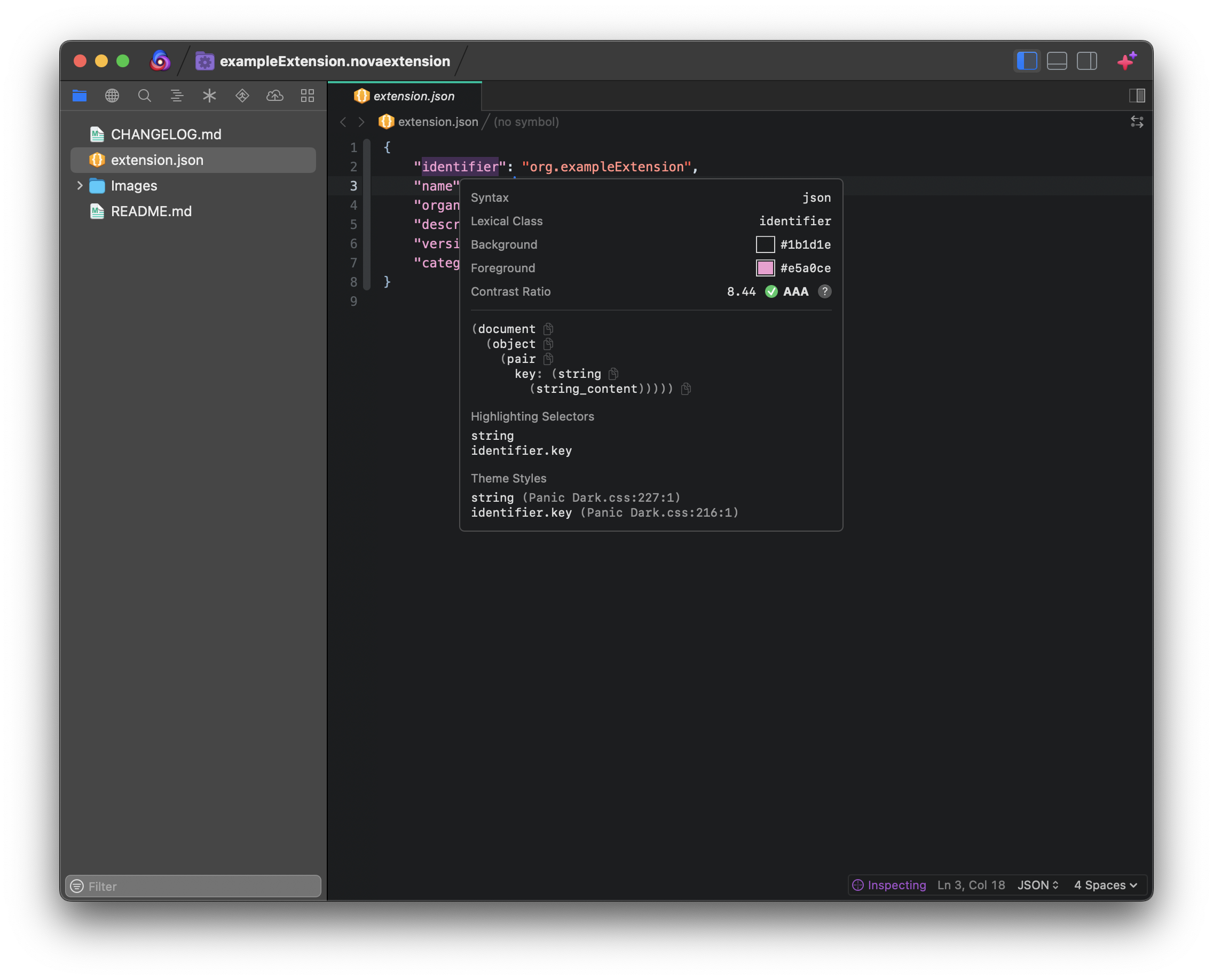 Using the Syntax Inspector. Using the Syntax Inspector.
