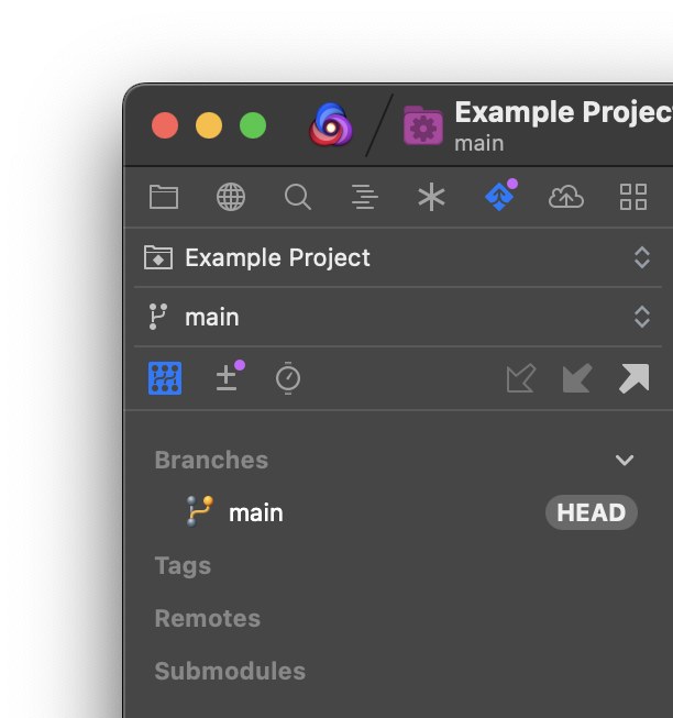 A screenshot of the Repository View.