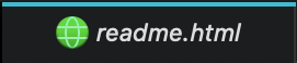 A transient tab, with an italicized name. A transient tab, with an italicized name.