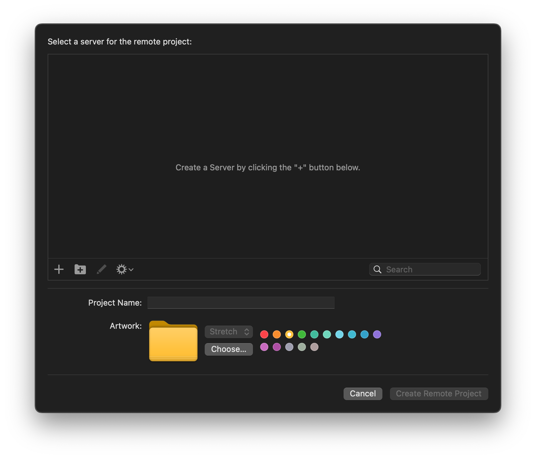 Adding a remote project to the Launcher. Adding a remote project to the Launcher.