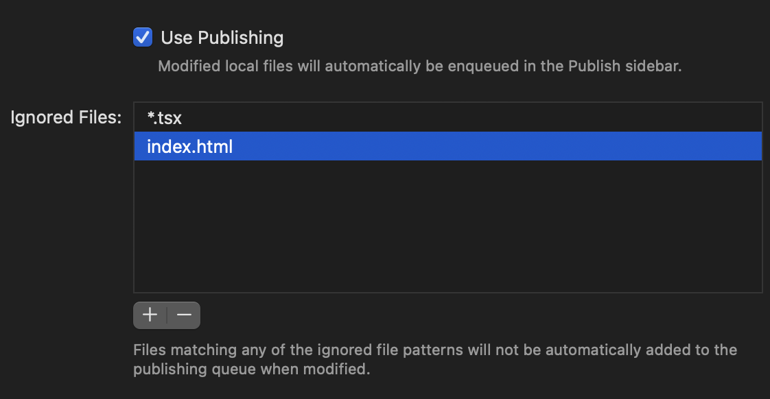 Managing ignore rules in Project Settings. Managing ignore rules in Project Settings.