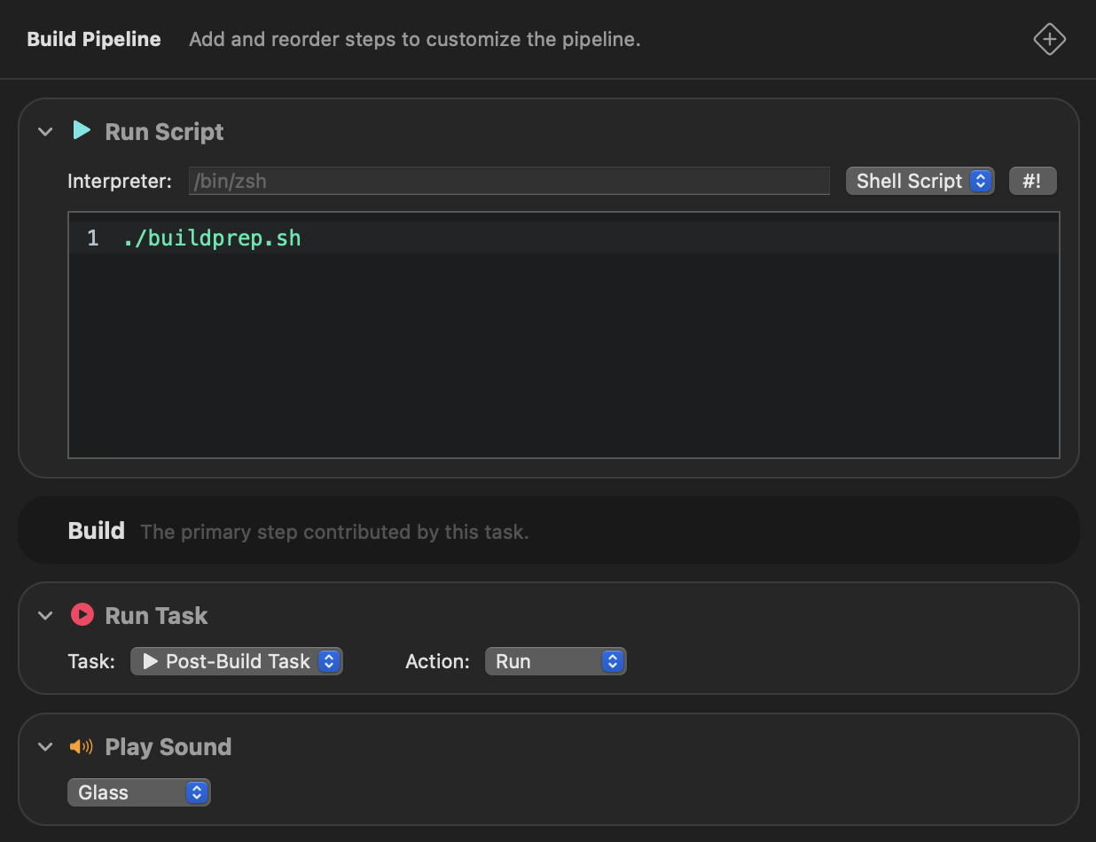 A Pipeline which runs a separate script, executes a Task action, runs a separate Task, then plays a sound effect. A Pipeline which runs a separate script, executes a Task action, runs a separate Task, then plays a sound effect.