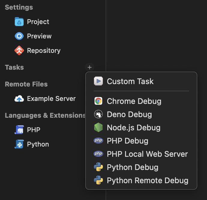 Creating a new Custom Task.